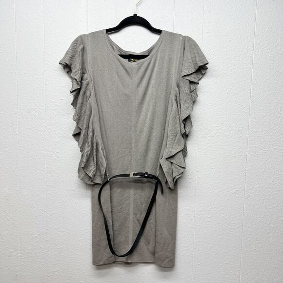 Serena Williams Womens Mini Dress Large Stretch Ruffle Party Event Evening - Picture 1 of 11